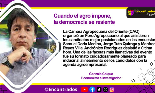 Cuando el agro impone, la democracia se resiente