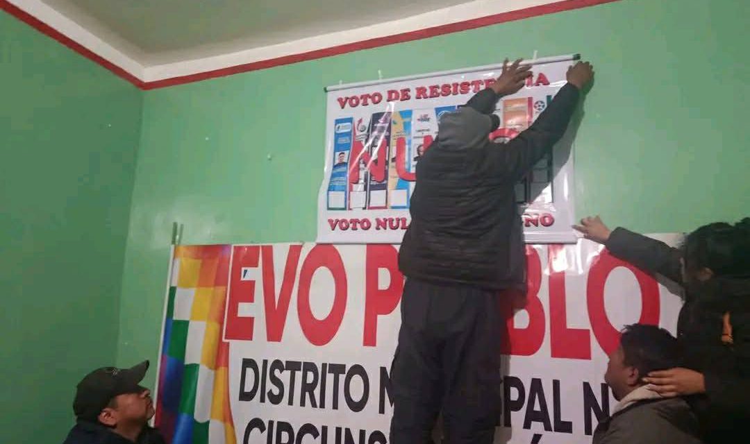 El MAS alista denuncia contra evistas por promover el voto nulo