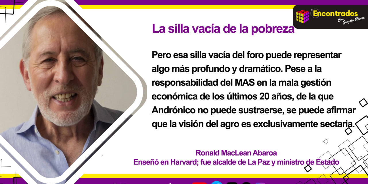 La silla vacía de la pobreza