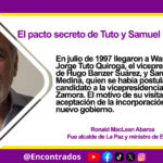 El pacto secreto de Tuto y Samuel