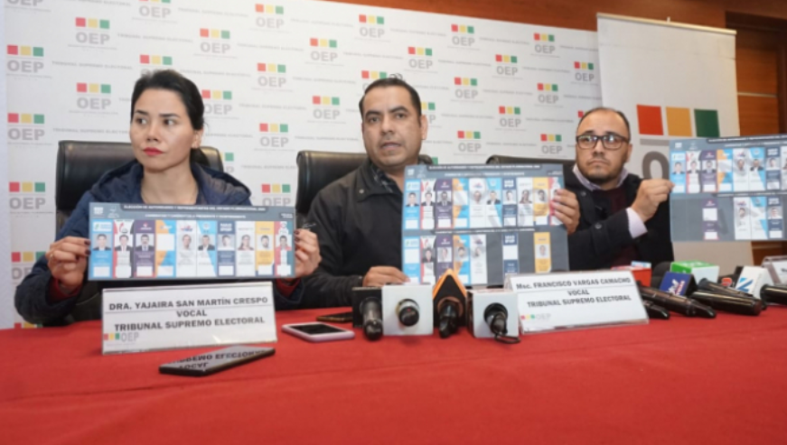 Papeletas electorales ya están en todos los departamentos