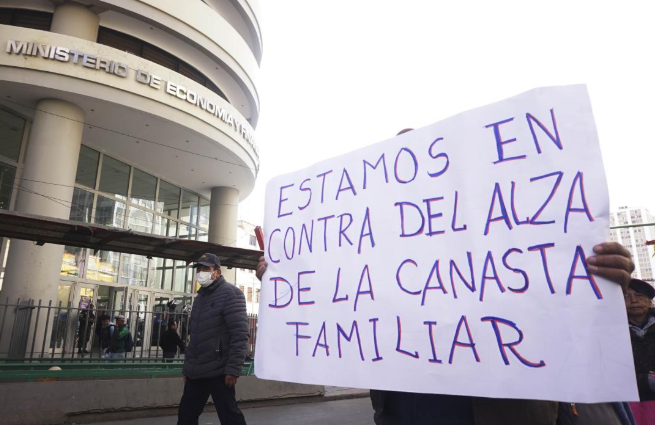Inflación en Bolivia alcanza su peor nivel en 38 años