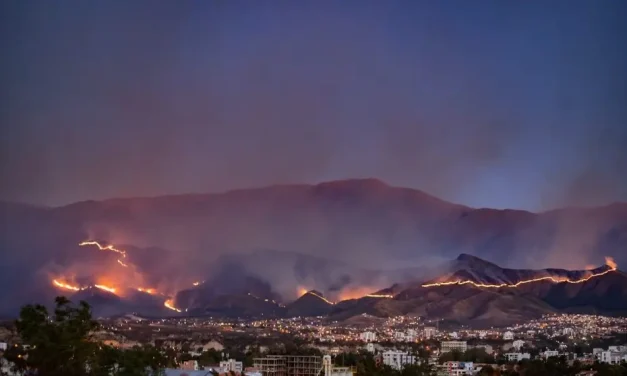 Tarija: voraz incendio arrasa más de 1.500 hectáreas en la serranía de Sama