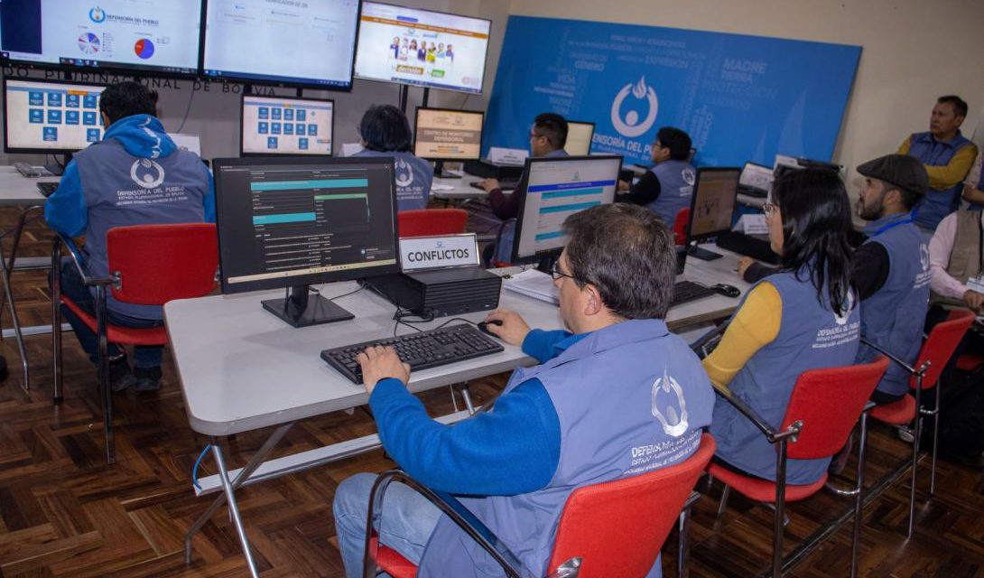 Defensoría instala el primer centro de monitoreo de Derechos Humanos y desplazará a 900 observadores