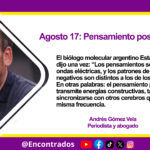 Agosto 17: Pensamiento positivo