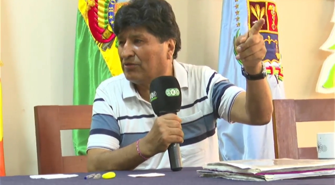 Evo le dice a Camacho que fue encarcelado por el gobierno de Luis Arce, no por él