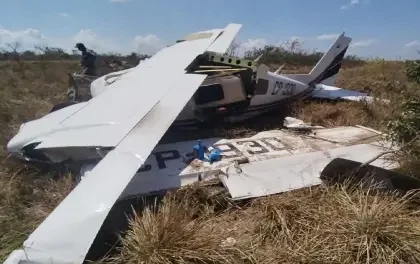 Beni: Reportan accidente de avioneta en Baures con heridos de gravedad