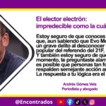 El elector electrón: impredecible como la cuántica