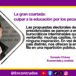 La gran coartada: culpar a la educación por los pecados del poder