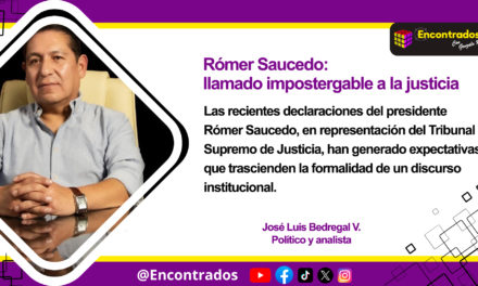 Romer Saucedo: Un llamado impostergable a la justicia
