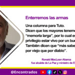 Enterremos las armas