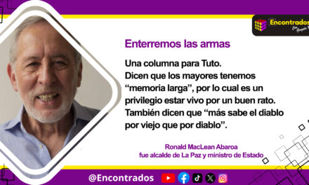 Enterremos las armas
