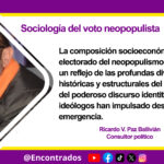 Sociología del voto neopopulista