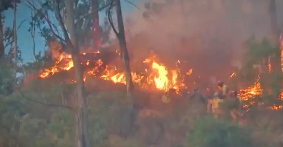 Incendios en Cochabamba movilizan a bomberos y voluntarios