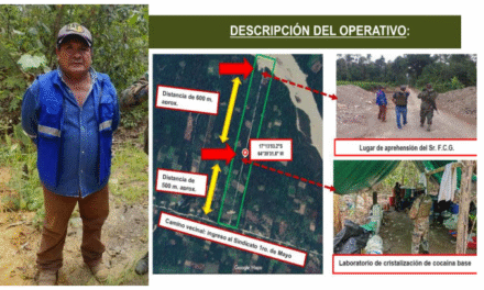 Laboratorio de cocaína hallado en terreno de exzar antidroga