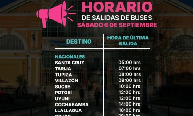 ¿Hasta qué hora se puede viajar antes del Día del Peatón? Aquí los horarios de las terminales en La Paz