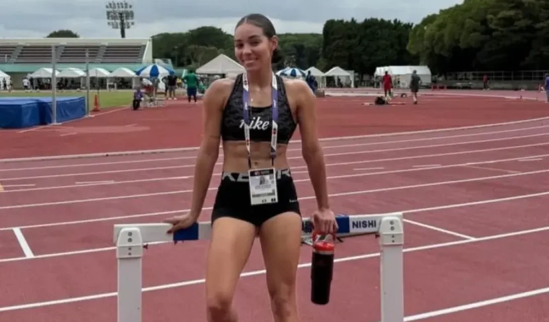 Alinny Delgadillo representó a Bolivia en el Mundial de Atletismo de Tokio