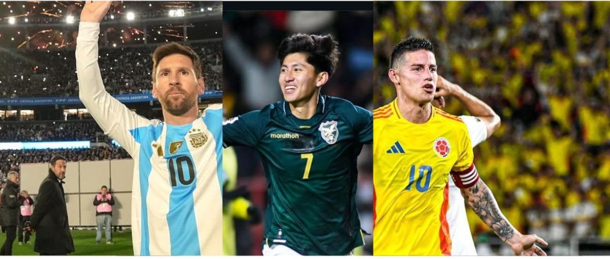 Con Messi y James: Terceros, entre los cracks del continente