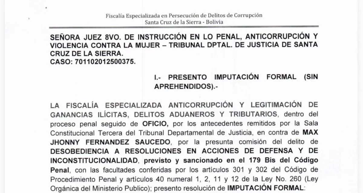 Caso ‘Mutualista’: Fiscalía imputa al alcalde Johnny Fernández