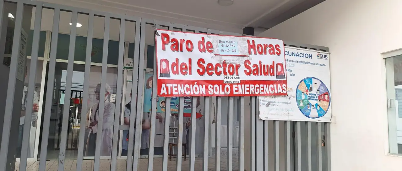 En Santa Cruz se suspende la atención en hospitales este miéroles por un paro de 24 horas