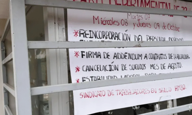 Paro de salud en Santa Cruz exige pagos y reposición de ítems