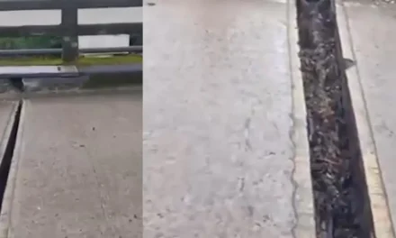 Restringen circulación en la ruta nueva Cochabamba–Santa Cruz por la abertura en la plataforma del puente de Valle Sacta