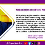 Negociaciones: MIR vs. MIR