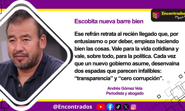 Escobita nueva barre bien