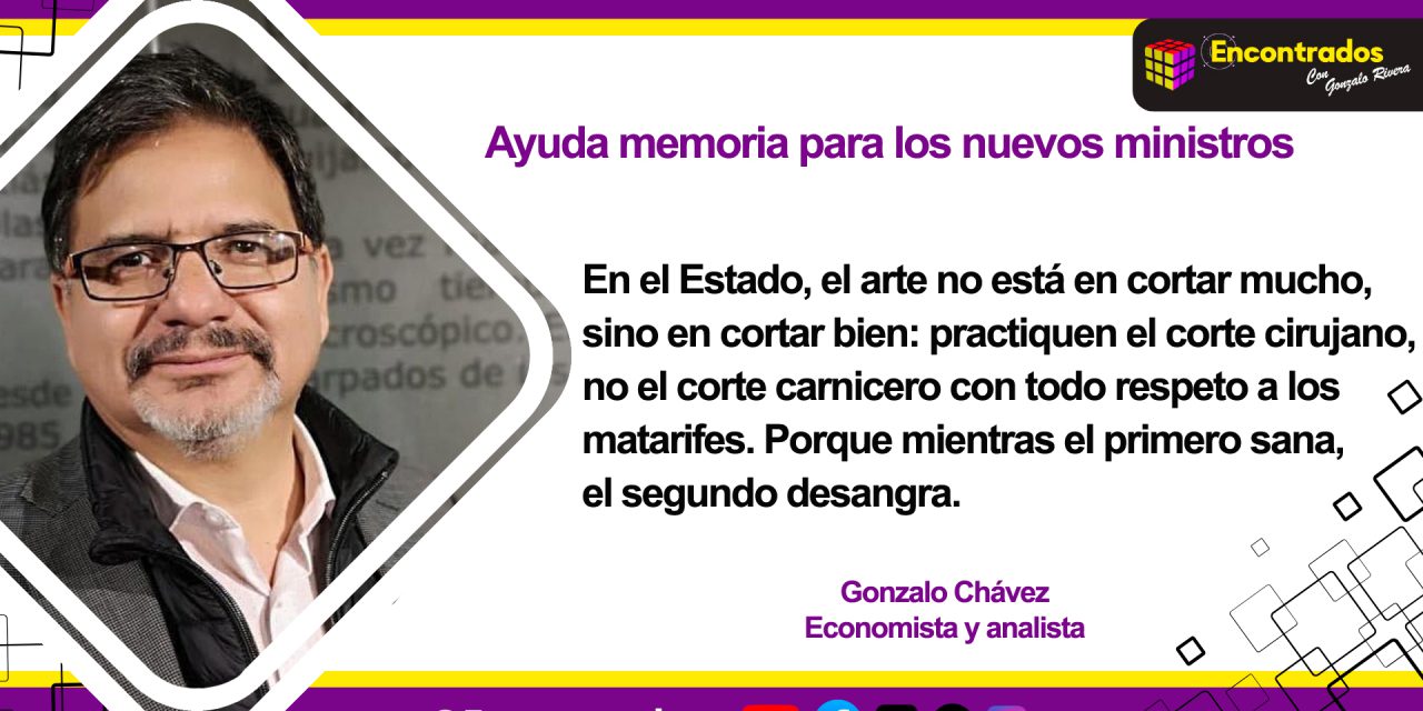 Ayuda memoria para los nuevos ministros