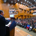 En uno de sus últimos actos, Arce denunció un “bloqueo económico” a su gobierno y defendió su modelo económico