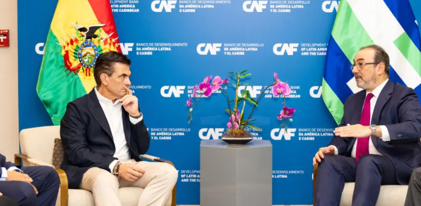 Paz se reúne con el presidente de la CAF y anuncia acuerdo financiero de $us 3.100 millones para la “recuperación” de Bolivia