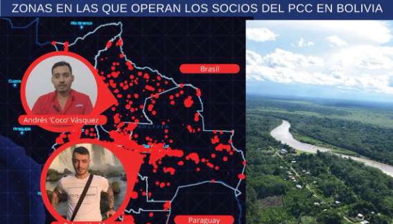 150 miembros del PCC operan en el 67% del área amazónica de Bolivia