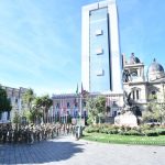 Militares realizan ensayo en Plaza Murillo para transmisión de mando presidencial