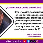 ¿Cómo vamos con la IA en Bolivia?