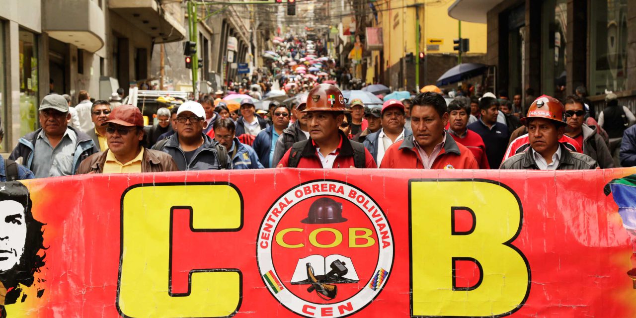 La COB acudirá a dialogar con el gobierno, pero sin suspender movilizaciones