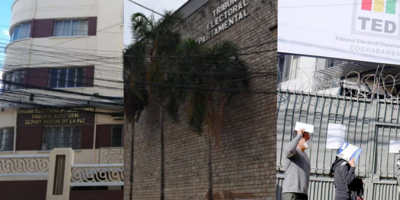 Conoce a los postulantes a vocales de los Tribunales Departamentales: La Paz, Santa Cruz y Cochabamba.