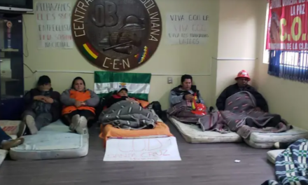 La COB mantiene su huelga de hambre y anuncia nuevas marchas en La Paz