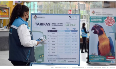 ATT y transporte interdepartamental definen el martes nuevas tarifas