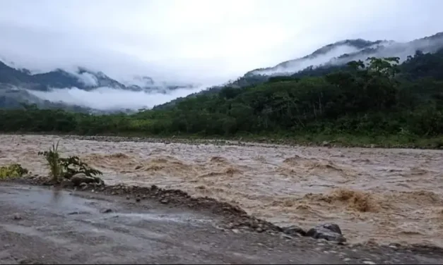 Emiten alerta naranja en 5 departamentos por posibles desbordes de ríos