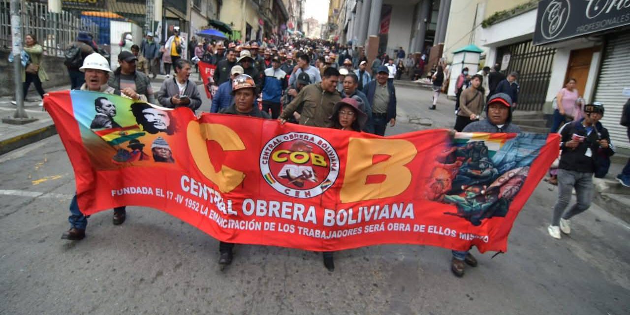 La COB llama a un ampliado luego de la ruptura con el Gobierno