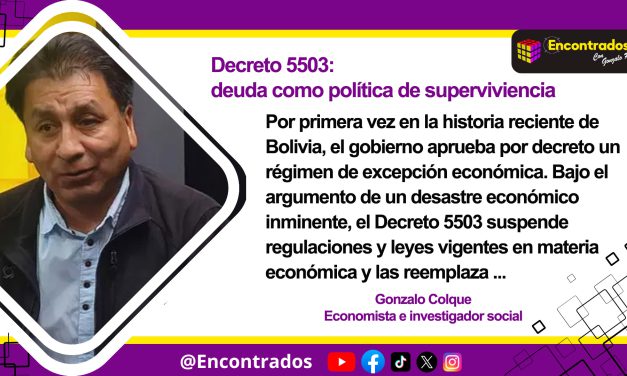 Decreto 5503: deuda como política de superviviencia