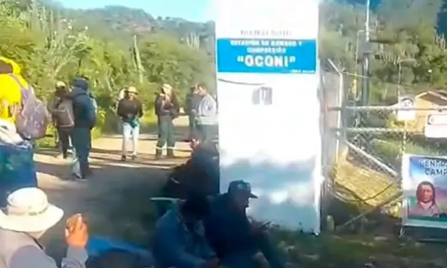 Productores campesinos de los valles cruceños realizan vigilia en la planta de bombeo de Oconi en rechazo al DS 5503