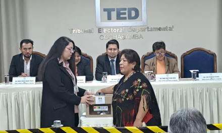 Subnacionales: Así quedó sorteada la papeleta para la elección de gobernador de Cochabamba