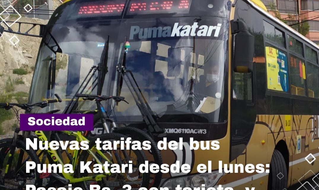 ¡Atención usuarios! El Puma Katari sube sus pasajes: Conoce las nuevas tarifas que rigen desde este lunes