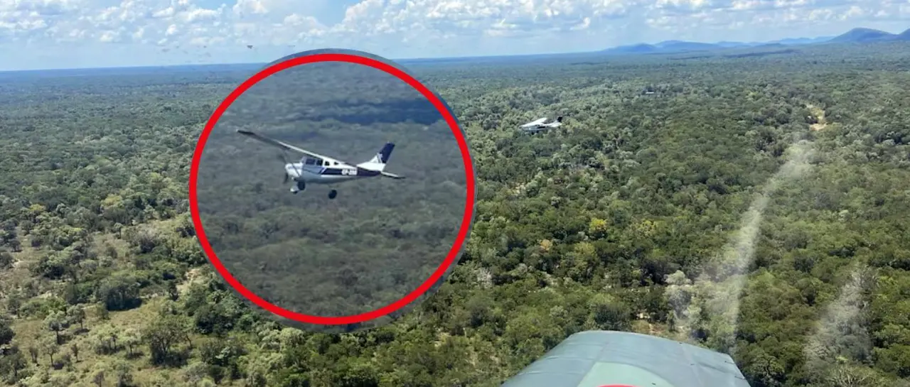En una persecución aérea, Paraguay detecta una aeronave ilícita con matrícula boliviana