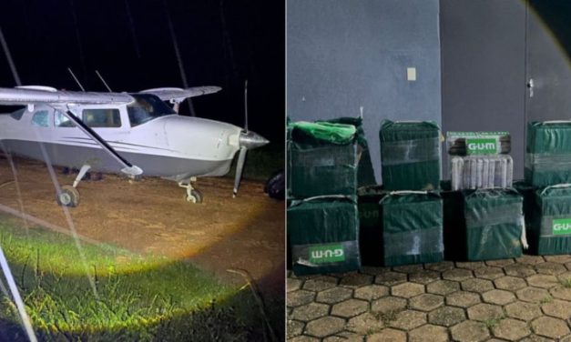 Interceptan en Brasil una avioneta con media tonelada de droga que habría salido de Bolivia