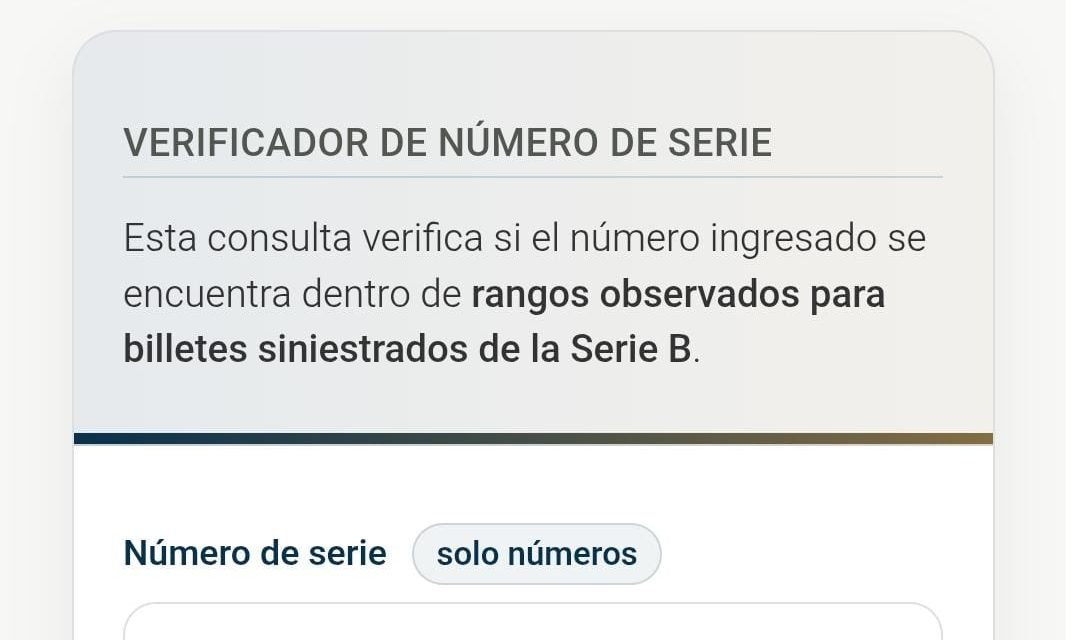 Esta es la plataforma habilitada por el BCB para verificar si tu billete de la Serie B tiene valor legal