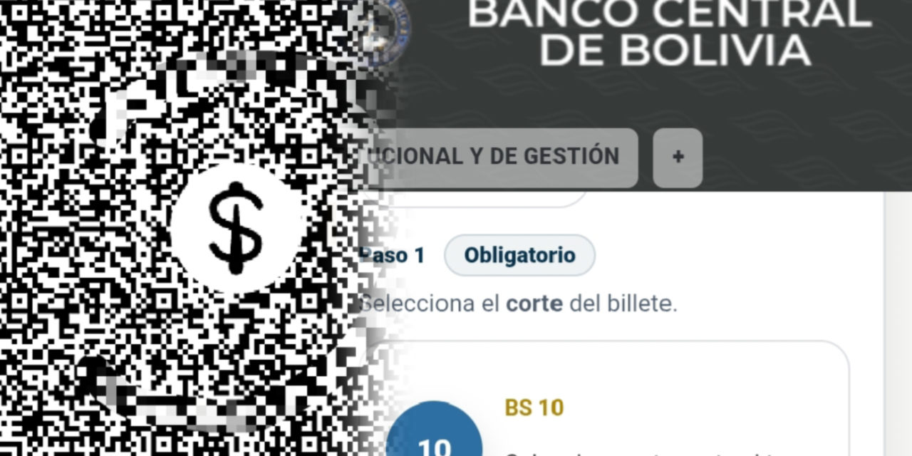 Banca recomienda usar pagos con QR y la app del BCB para verificar billetes de la serie “B”