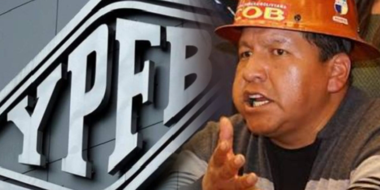 COB denuncia “masacre blanca” en YPFB por despido de 410 trabajadores