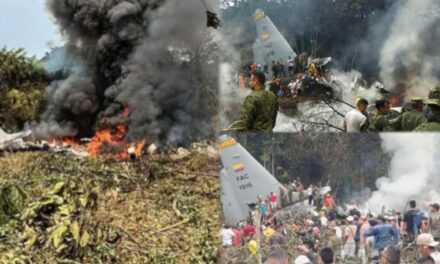 Tragedia aérea en Colombia: al menos ocho muertos y 83 heridos en accidente de avión militar